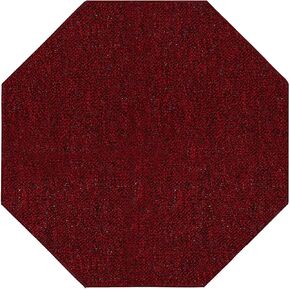 Ambiant Indoor Outdoor Commercial Area Rugs Red - 12' Octagon, Stain & Fade Resistant, Easy Care, Pet & Kids Friendly, Made in USA, Perfect for Weddings & Everyday Use!