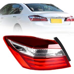 Tail Light Assembly for 2016-2017 Honda Accord, Left Driver Side Rear Brake Outer Lamp, Direct Replacement (Part #33550T2AA11)
