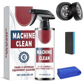 Machine Clean Spray, Car Wheel Cleaner Spray, Wheel and Tire Cleaner All Purpose, Tire Foam Cleaning Spray, Easily Remove Stains, 4 Fl.oz