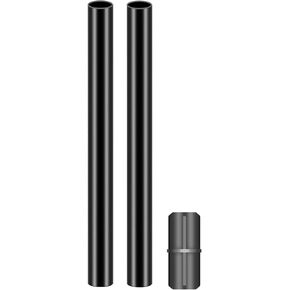 Strengthened ABS Plastic Connector 1 Pack and Poles 2 Pack