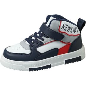 Kids Sneakers for Boys Girls High Top Skate Shoes Unisex-Child Casual Walking Shoes Lightweight Breathable Non-Slip Athletic Shoes