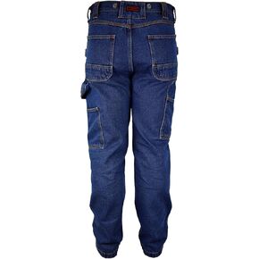 Men's Stone Washed Double Front Logger Dungaree Pant