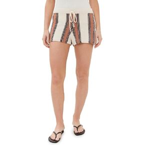 LE BOP Women's Striped Shorts
