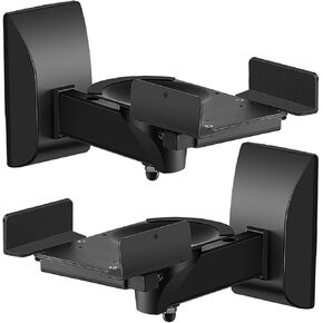 TNP Dual Bookshelf Speaker Wall Mount - 2 Pack Speaker mounts for Surround Sound Speaker - Adjustable Shelf Speaker Mount Brackets for Home and Studio, Up to 66 lbs in Saudi Arabia