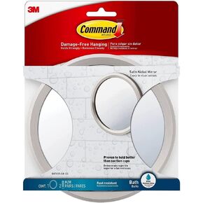 Command Bath35-Sn-Es Path Mirror ، 1 Pack ، Satin Nickel
