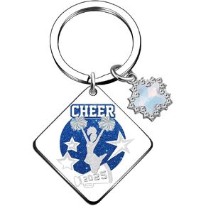 Cheerleader Gifts For Girls Cheer Keychain Cheerleader Ornament Class Of 2025 Cheerleading Gifts Cheer Stuff For Coach Soccer Softball Baseball Team Cheer Competition Gifts