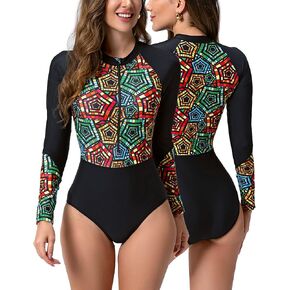 Feoya 2024 zip up stash guard for women long sleeve bashing sup One One One Swimsuit Sup Sup