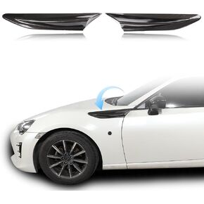 Carbon Fiber Look Fender Fin Vent Compatible with Subaru BRZ Scion FR-S Toyota 86 2016-2020 Side Fender Stickers,Aotumcer 2PCS Air Vent Flow Intake Hole Grille Spoiler for Decorative