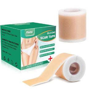 Silicone Scar Sheets,LXIANGN Medical Grade Silicone Scar Tape Professional Scar Removal Sheets Surgical Skin Care (1.5"x 60"Roll)