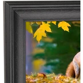 10 × 35 إطار الصورة الصلبة الخشب بانورامكا إطار 10 × 35 بوصة إطار اللوحة الإطار الأسود (x23b1035)
