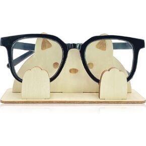 AWISBI Cat Eyeglass Holder Stand for Kids,Wooden Eyeglass Stand for Desk,Eyeglasses Display, Cat Lover Gifts for Kids Women