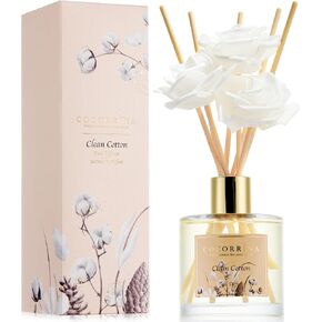 Cocorrína Reed Diffuser Set - 6.7oz Cashmere Vanilla Scented Home Fragrance Oil with Sticks, Long-Lasting Air Freshener for Bathroom, Bedroom, Shelf Decor & Gifts