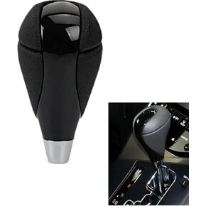 Black Leather Automatic Car Gear Shift Knob,Shifter Knob Stick Head Handle for Le-xus Is250 Is350 Es300 Es350 Gs300 Gs350 Ls460 Ls430 Ls600h Cs200H Rx350 Rx450h