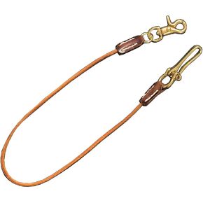 Men's Biker Genuine Leather Wallet Chain Jeans Pants Key chain With Solid Brass Clasp