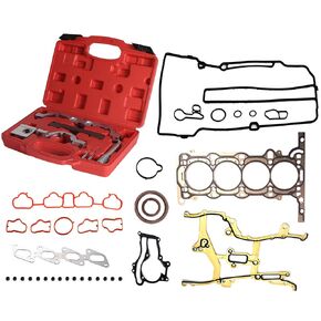 HS26540PT-1 Cylinder Engine Full Head Gasket with 12 Head Bolts with Engine Timing Tool Kit for Chevrolet Cruze 1.4L Turbo 2011-2015 (VIN B/C/9) - Replaces HS54898 ES7247 HBK343