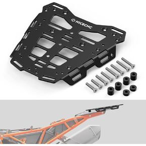 Motorcycle Rear Luggage Rack Kit Back Luggage Rack Compatible with 790 Adventure 2019-2024, 890 Adventure 2020-2024, Black