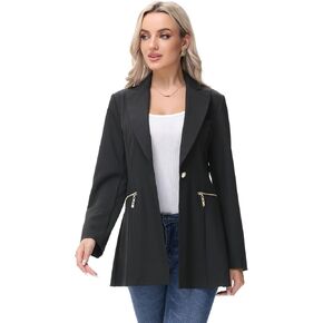 MODFUL Women's Casual Open Front Blazer Jacket for Lady with Notch Lapel Work Office Outfit