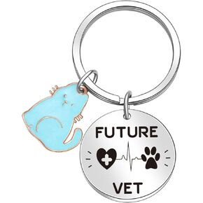 Future Vet Keyring For Future Veterinarian Gifts Vet School Essentials Keychain Veterinary Jewelry