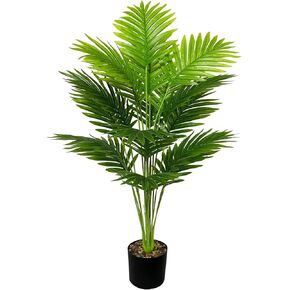 Artificial Plants in Pots Large Fake Tree Floor Faux Tropical Plants Decorative Greenry House Potted Tall for Home Office Living Room Decor Indoor Garden Outdoor (80cm Tall Palm)