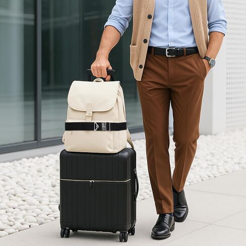 2-in-1 Travel Belt Adjustable Travel Belt Add a Bag Bungees Over Handle Suitcases with Elastic Bungees Hands-Free Accessories for Luggage Straps Airport Carry On Bag Essential Accessories in Saudi Arabia