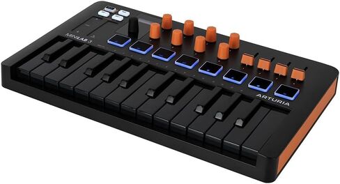 Arturia MiniLab 3 Hybrid MIDI Keyboard Controller Bundle with Pig Hog MIDI Cable & Liquid Audio Polishing Cloth (3 Items) in Kuwait