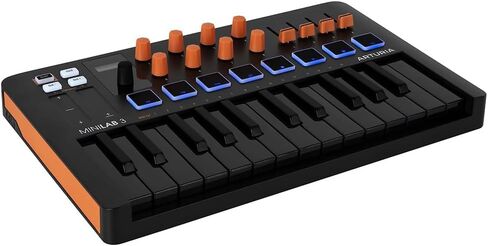 Arturia MiniLab 3 Hybrid MIDI Keyboard Controller Bundle with Pig Hog MIDI Cable & Liquid Audio Polishing Cloth (3 Items) in Kuwait