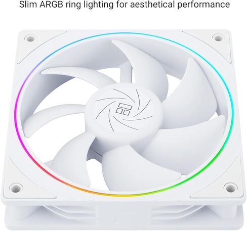 ثيرمال رايت مروحة تبريد وحدة المعالجة المركزية TL-S12 مقاس 120 ملم تاتي مع تأثير اضاءة ARGB مروحة كمبيوتر صامتة بي دبليو ام مع سرعة 1500 دورة في الدقيقة، مروحة تبريد وحدة المعالجة المركزية اسود (اسود، in Kuwait