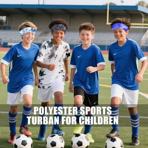 9 Pcs Tie Dye Kids Boys Headbands Athletic Sweatbands Boys Headbands for Kids Children Headbands Football Headband Youth Kids Sweat Bands Sweat Absorbing Elastic Hairband in Saudi Arabia