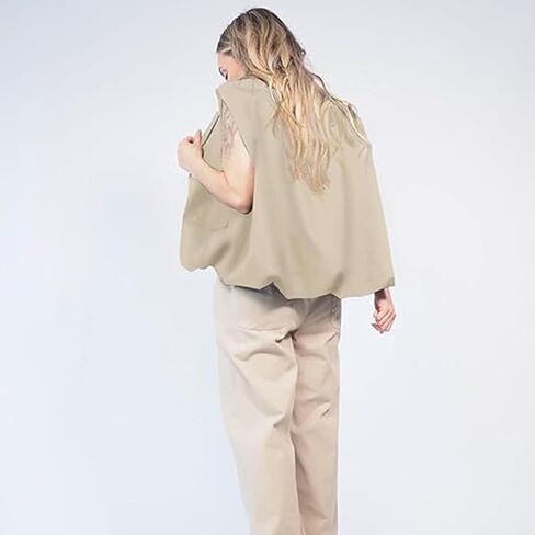 سترة من البضائع الضخمة ذات الحجم الكلي سترة بلا أكمام خفيفة الوزن ، قمم أزياء أزياء الصيف ، الزي غير الرسمي ، الزي غير الرسمي in Kuwait