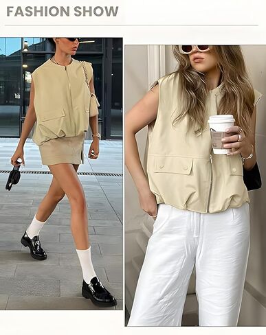 سترة من البضائع الضخمة ذات الحجم الكلي سترة بلا أكمام خفيفة الوزن ، قمم أزياء أزياء الصيف ، الزي غير الرسمي ، الزي غير الرسمي in Kuwait