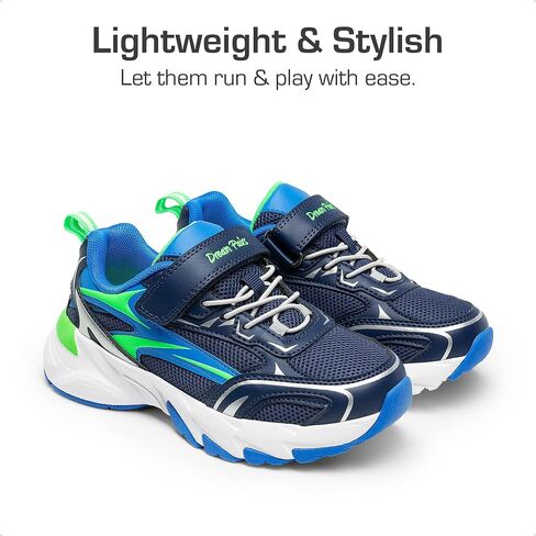 DREAM PAIRS Boys Girls Shoes Kids Tennis Athletic Running Footwear Breathable Walking Sneakers for Little/Big Kid in Saudi Arabia