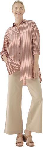Pact Organic Cotton Women's Lightweight Oversized Shirt in Kuwait