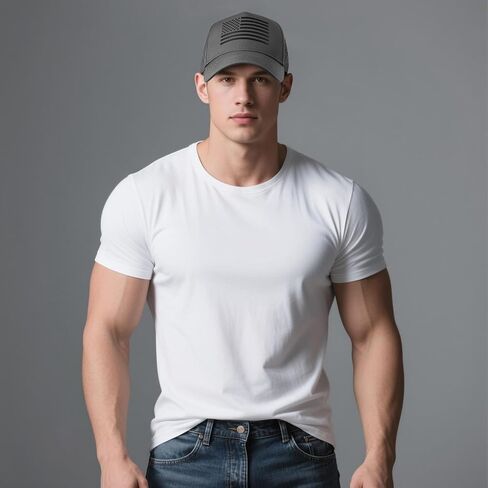 American Flag Trucker Hats, Waterproof Baseball Cap for Men Women, Quick-Dry Mesh Breathable Adjustable Fit Snapback Hat in Kuwait