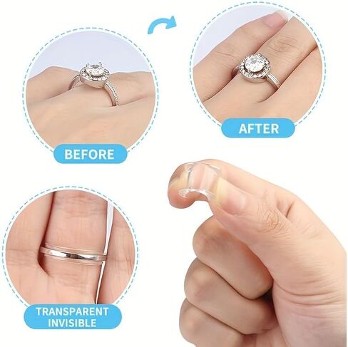 Ring Sizers Invisible Ring Size Adjuster, Ring Guards for Loose Rings Fit Any Rings, 2 Styles,Insert and Spiral in Saudi Arabia