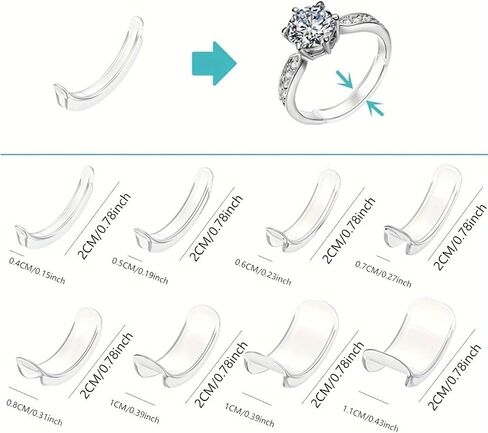 Ring Sizers Invisible Ring Size Adjuster, Ring Guards for Loose Rings Fit Any Rings, 2 Styles,Insert and Spiral in Saudi Arabia