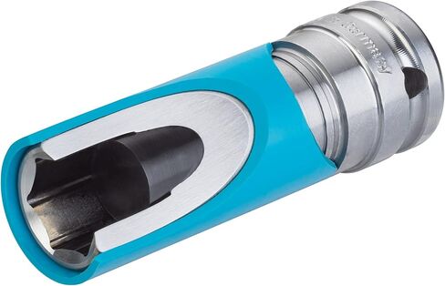 HAZET 903SLG-22 1/2 inch impact socket, 22 mm AF, external hexagonal traction profile, for aluminum rims, color-coded plastic sleeve green in Kuwait