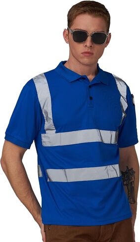 A-Safety Hi Vis Safety Safety Construction صفراء اللون البرتقالي الوردي الأزرق الأسود القمصان للرجال للنساء in Kuwait