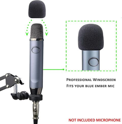 Blue Snowball Pop Filter - Customizing Microphone Windscreen Foam Cover for Improve Blue Snowball iCE Microphone Audio Quality by YOUSHARES in Kuwait