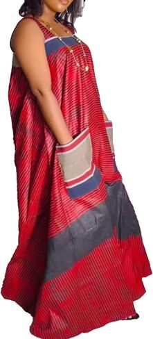 Lucuna Women's Boho Wide Leg Jumpsuits Summer Outfits Sleeveless Loose Rompers Baggy Overalls with Pockets in Saudi Arabia