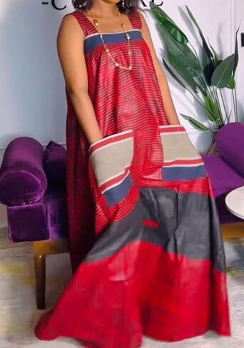 Lucuna Women's Boho Wide Leg Jumpsuits Summer Outfits Sleeveless Loose Rompers Baggy Overalls with Pockets in Saudi Arabia