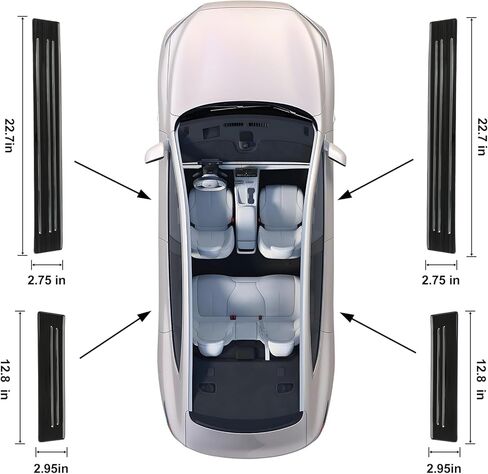 4PCS Door Sill Protector Compatible with Mazda 2017-2025 CX5 CX-5 Accessories Black Brushed Stainless Steel Material Auto Door Entry Guards in Kuwait