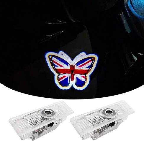 2PCS Car Door Lights Projector Compatible for Mini Cooper/Clubman/Countryman/Paceman/Sports R55 R56 R57 R58 R59 R60 R61 F55 F56 F57 Ghost Shadow Welcome LED Puddle Lights Car Accessories (Works) in Saudi Arabia
