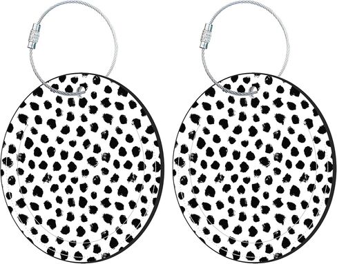 Round Luggage Tag for Suitcases,Yellow Cute Shiba Dog 2 Pack Leather Travel Luggage Tags with Name ID Label Privacy Flap and Steel Loop for Women and Men Suitcases Travel Bags Luggage Bags in Saudi Arabia