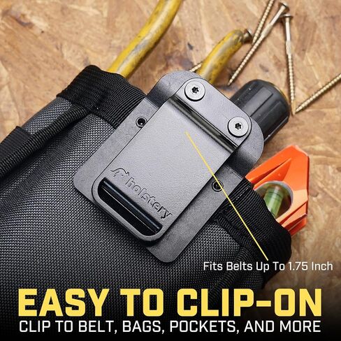 Joey Pouch | Clip-On Tool Belt Bag for Tools, Screws, and Nails - Great for an Electrician, HVAC Tech, Plumber, Carpenter, Contractor, Handy Man, and Any Tradesperson Who Wears a Small Utility Pouch in Kuwait