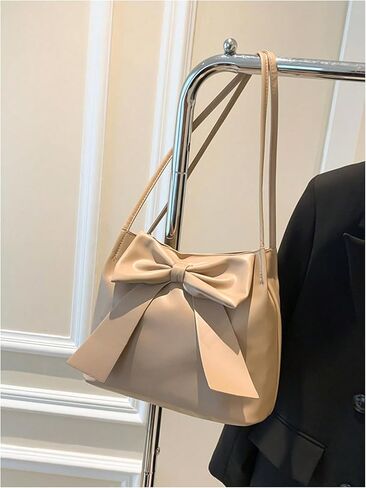 Verdusa Women's PU Leather Shoulder Tote Bags Bow Satchel Purses in Kuwait
