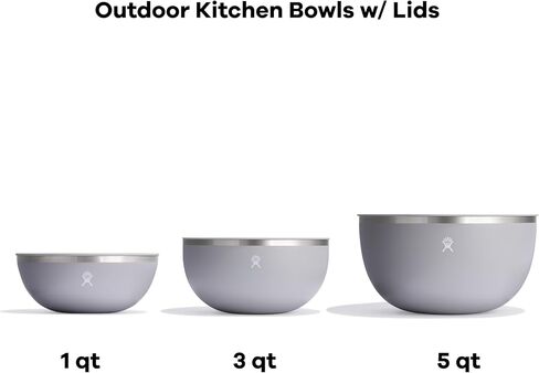 Hydro Flask Outdoor Kitchen Bowl - Stainless Steel Dinnerware Reusable Camping Gear Mess Kit - Dishwasher Safe, BPA-Free, Non-Toxic in Saudi Arabia