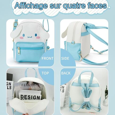Girls Cute Mini Kawaii Backpack, Cute Handbag Shoulder Bag, PU Material, Adjustable Straps, Birthday Gift in Saudi Arabia
