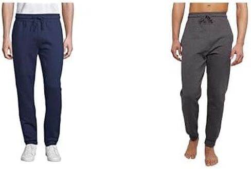Hanes Men's Jogger Sweatpants, EcoSmart Jogger Sweatpants for Men, Men's Fleece Lounge Pants in Kuwait