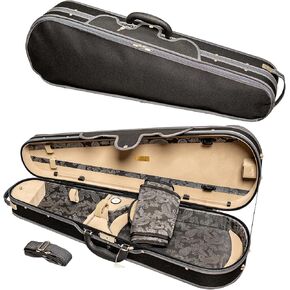 MI&VI Professional Hard Wood Viola Case (Full Size) | Luxury Silk Interior | Lightweight | | Hygrometer | Thermometer | Adjustable 15" to 16.5" Violas (Brown) in Saudi Arabia