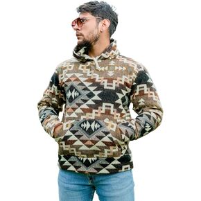 Hoodie Men – Premium Alpaca Wool Blend, Sherpa Lined for Warmth, Durable & Comfy Sweatshirt, Machine Washable
